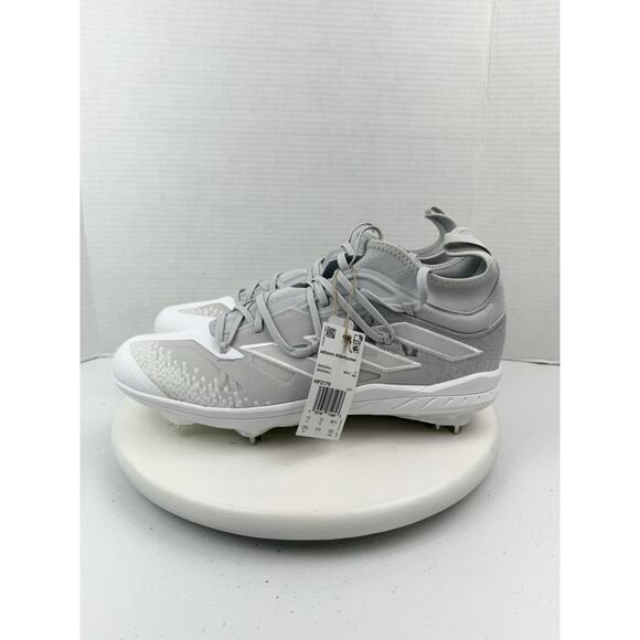 ADIDAS Adizero Afterburner 9 Men’s Size 13.5 Baseball Cleats Gray White HP2179 - Picture 1 of 10